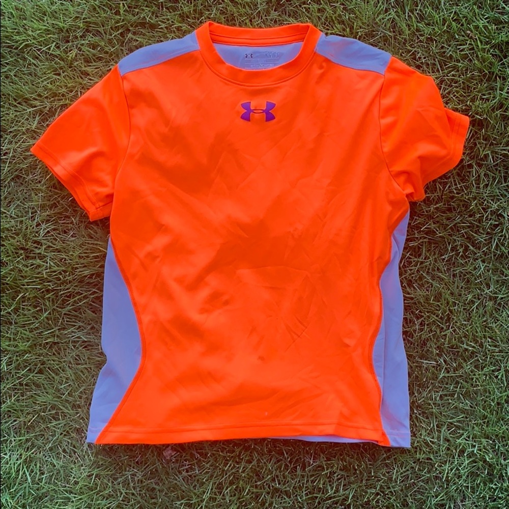 Orange Under Armour Shirt